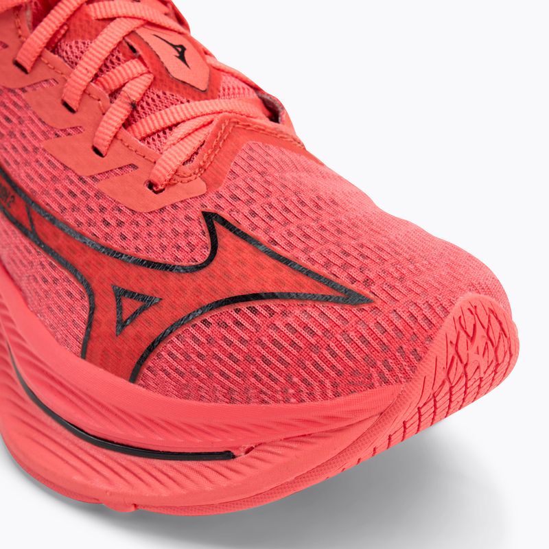 Mizuno Wave Rebellion Flash 2 παπούτσι για τρέξιμο dubarry/ μαύρο/ βατόμουρο 7