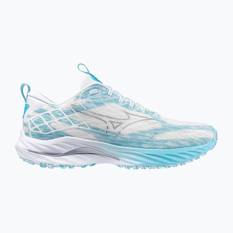 Mizuno Wave Inspire 20 SP λευκό/ασημί/μπλε λάμψη παπούτσι για τρέξιμο 9