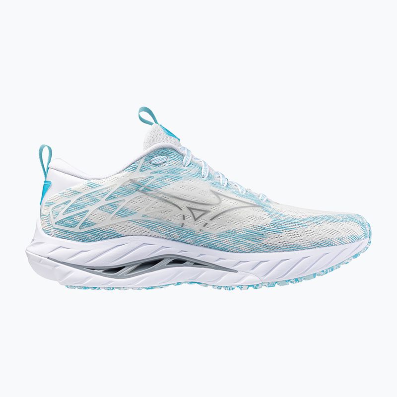 Mizuno Wave Inspire 20 SP λευκό/ασημί/μπλε λάμψη παπούτσι για τρέξιμο 10