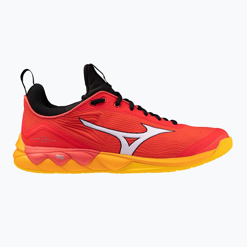 Ανδρικά παπούτσια βόλεϊ Mizuno Wave Luminous 2 radiant red/white/carrot curl