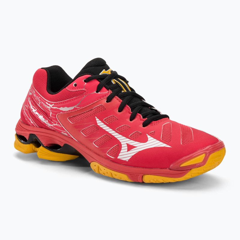 Ανδρικά παπούτσια βόλεϊ Mizuno Wave Voltage radiant red/white/carrot curl