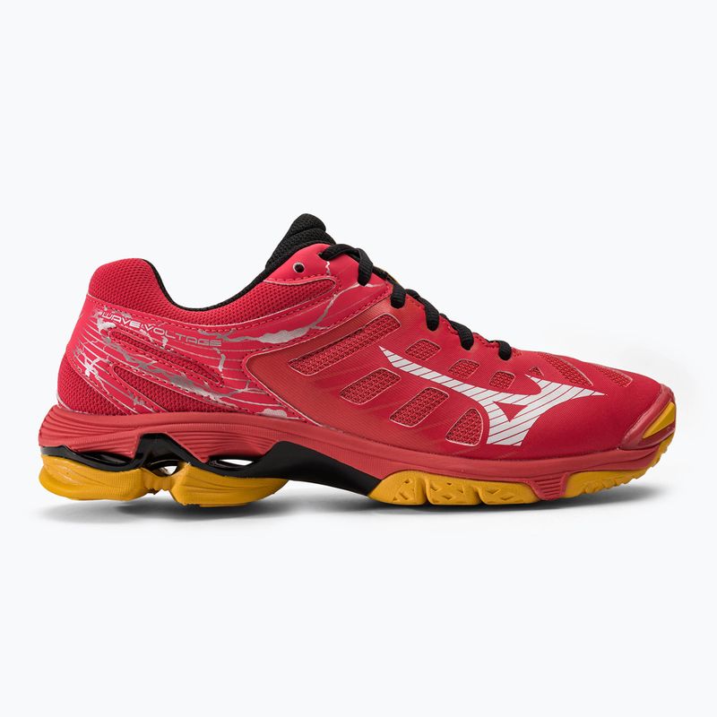 Ανδρικά παπούτσια βόλεϊ Mizuno Wave Voltage radiant red/white/carrot curl 2