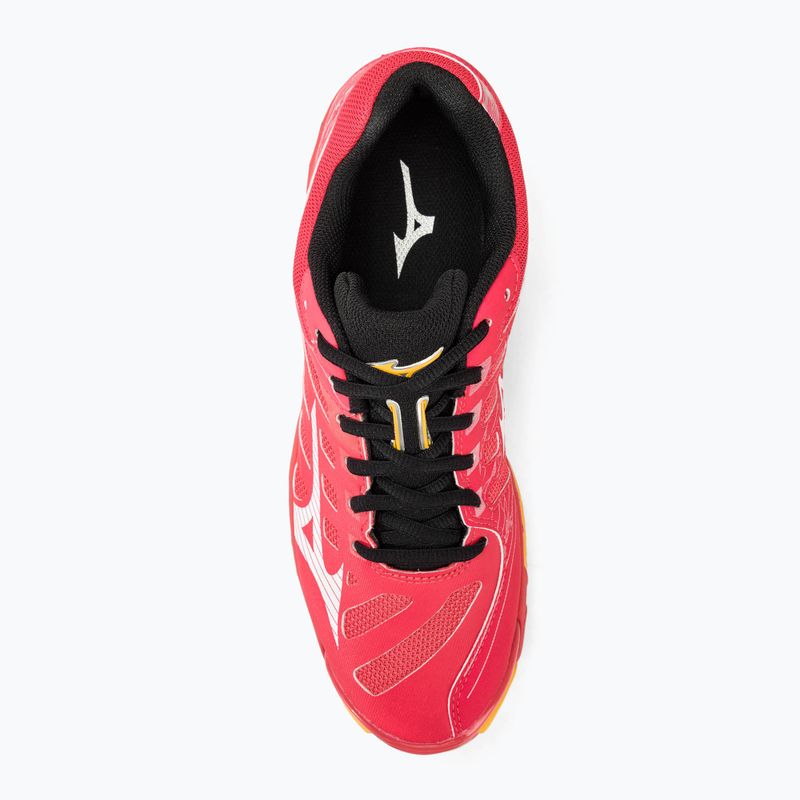 Ανδρικά παπούτσια βόλεϊ Mizuno Wave Voltage radiant red/white/carrot curl 5