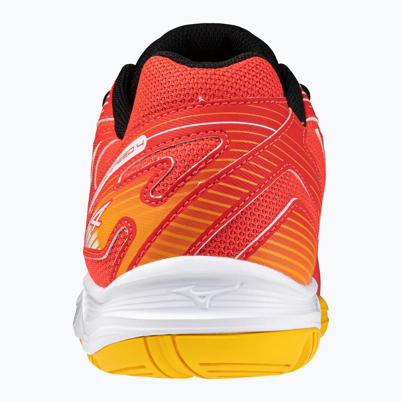 Ανδρικά παπούτσια βόλεϊ Mizuno Cyclone Speed 4 radiant red/white/carrot curl 10