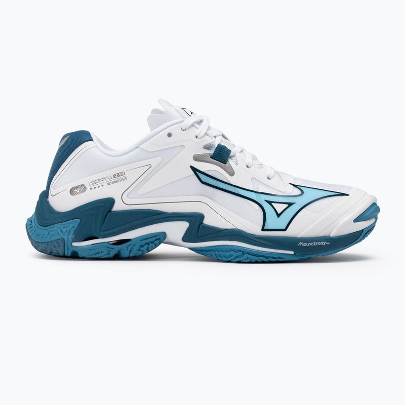 Ανδρικά παπούτσια βόλεϊ Mizuno Wave Lightning Z8 λευκό/μπλε/ασημί 2