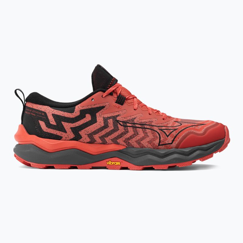 Ανδρικά παπούτσια για τρέξιμο Mizuno Wave Daichi 8 cayenne/μαύρο/κόκκινο υψηλού κινδύνου 2