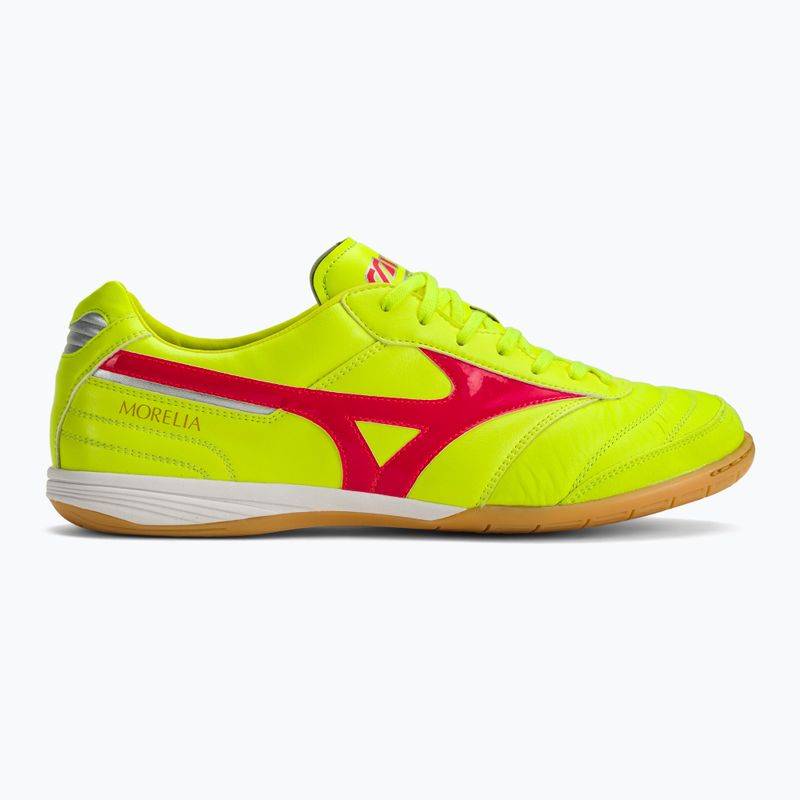 Mizuno Morelia Sala Elite IN safety yellow/fiery coral 2/galaxy silver ανδρικές μπότες ποδοσφαίρου 2