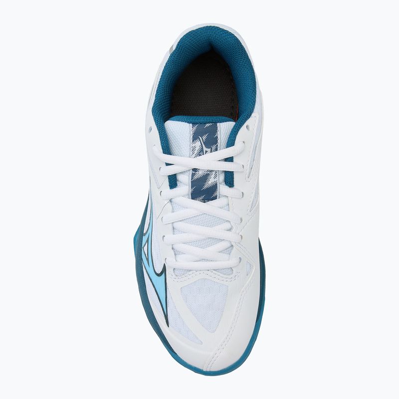 Παιδικά παπούτσια βόλεϊ Mizuno Lightning Star Z7 white/sailor blue/silver 5