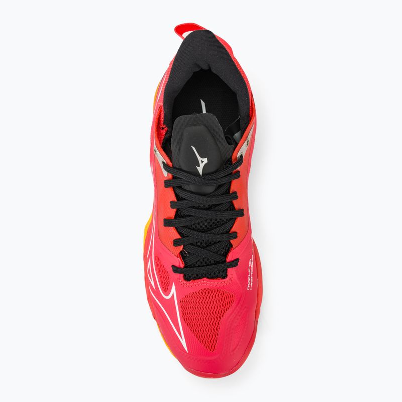 Ανδρικά παπούτσια χάντμπολ Mizuno Wave Mirage 5 radiant red/white/carrot curl 6