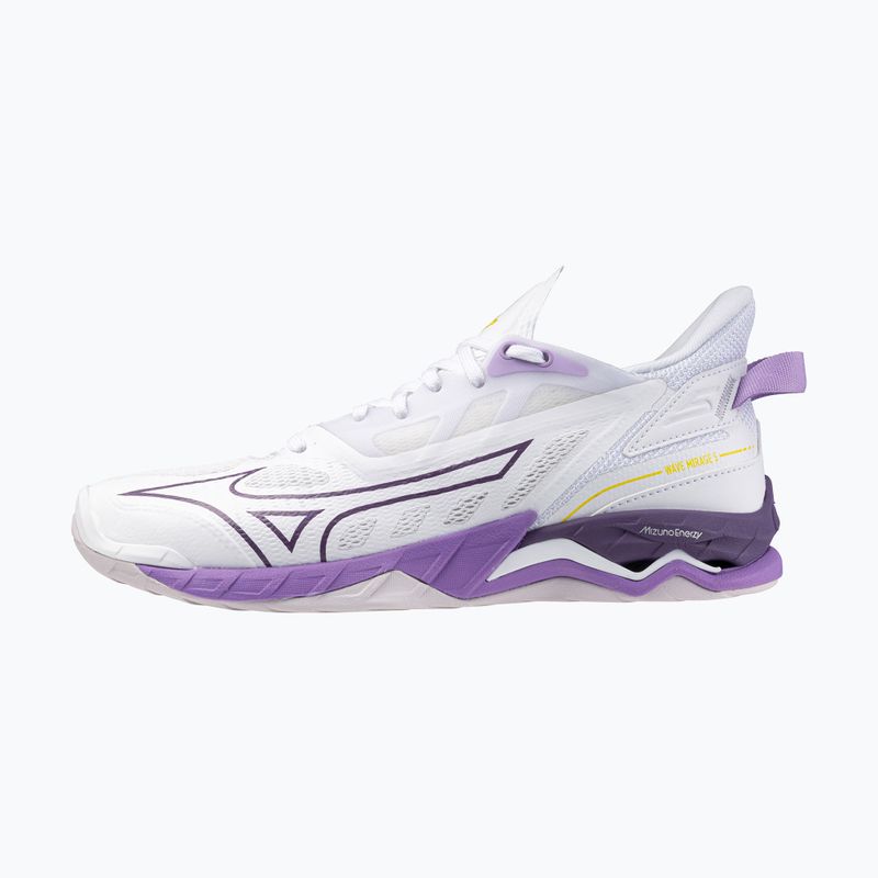 Γυναικεία παπούτσια χάντμπολ Mizuno Wave Mirage 5 white/patrician purple/quince 8