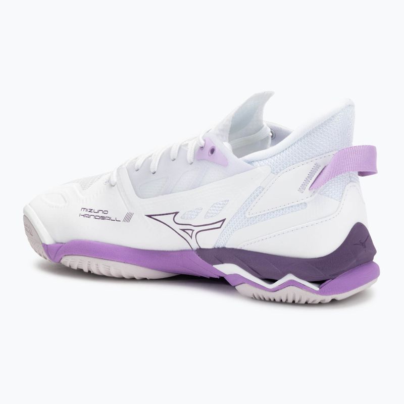 Γυναικεία παπούτσια χάντμπολ Mizuno Wave Mirage 5 white/patrician purple/quince 3