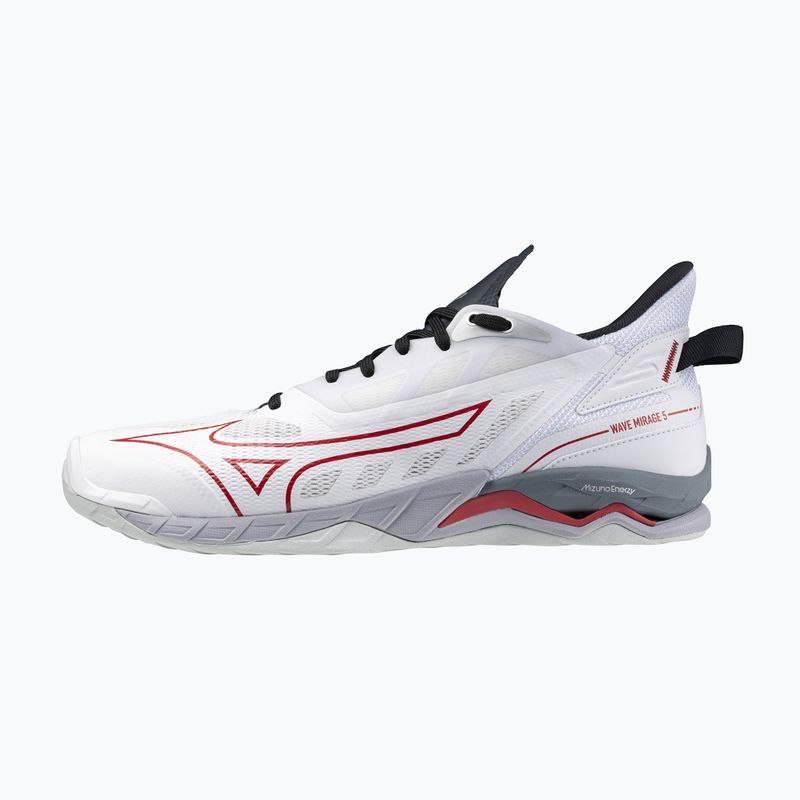 Ανδρικά παπούτσια χάντμπολ Mizuno Wave Mirage 5 white/salsa/black 8