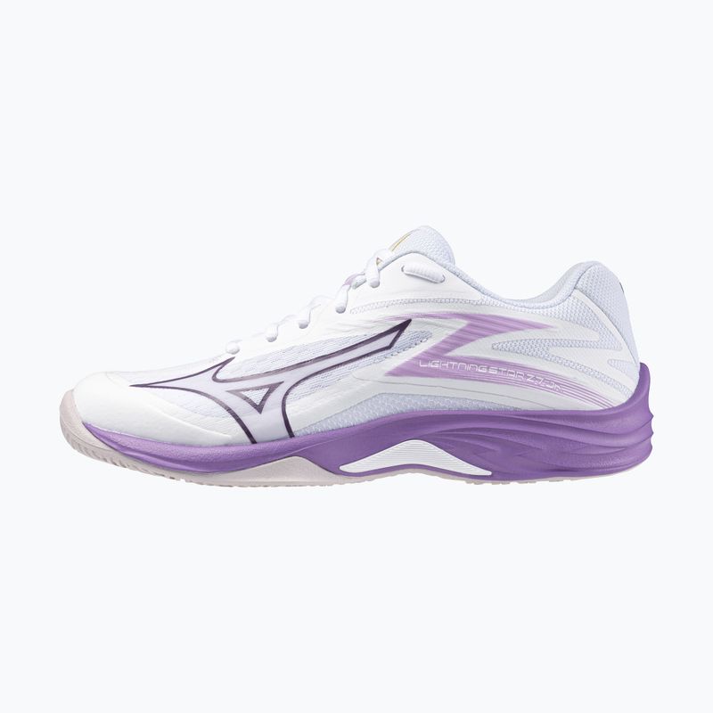 Παιδικά παπούτσια βόλεϊ Mizuno Lightning Star Z7 white/patrician purple/quince 8