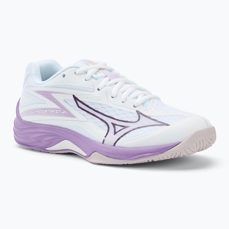 Παιδικά παπούτσια βόλεϊ Mizuno Lightning Star Z7 white/patrician purple/quince