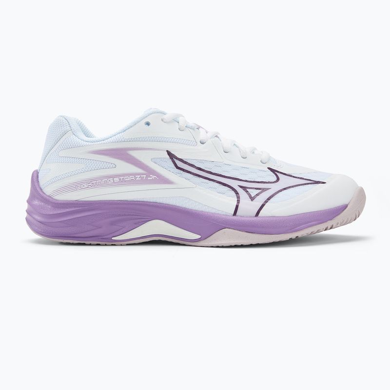 Παιδικά παπούτσια βόλεϊ Mizuno Lightning Star Z7 white/patrician purple/quince 2