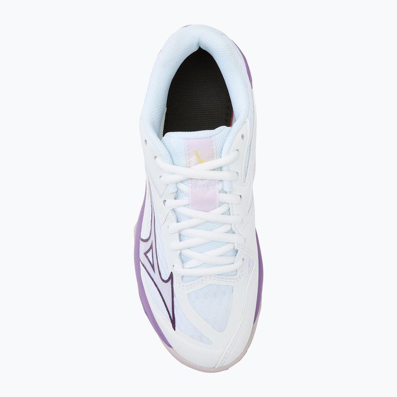 Παιδικά παπούτσια βόλεϊ Mizuno Lightning Star Z7 white/patrician purple/quince 5