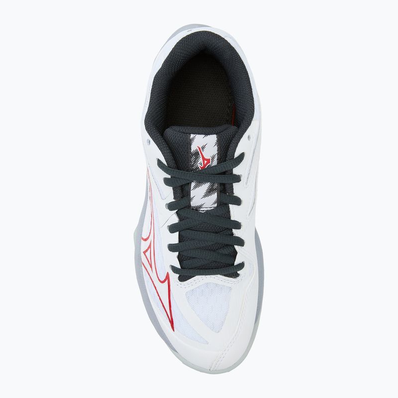 Παιδικά παπούτσια βόλεϊ Mizuno Lightning Star Z7 white/salsa/black 5