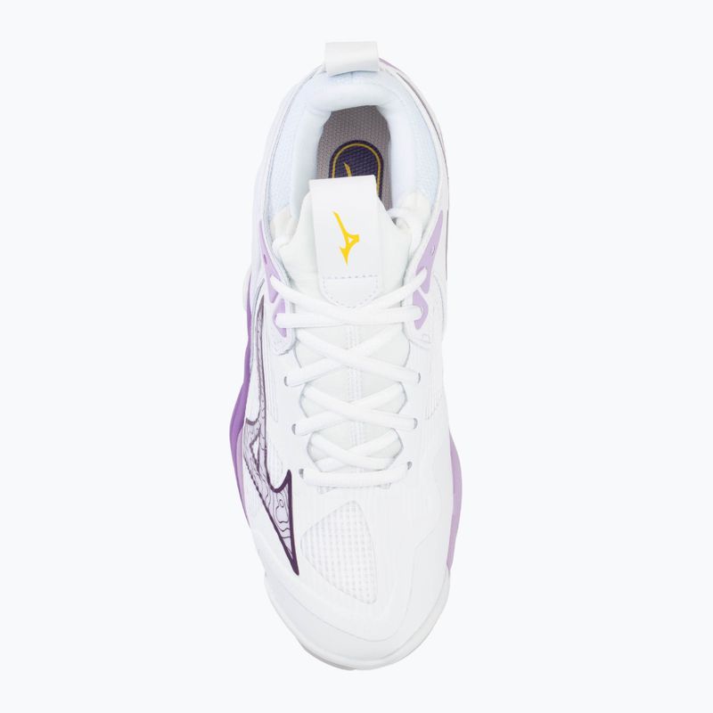 Γυναικεία παπούτσια βόλεϊ Mizuno Wave Momentum 3 white/patrician purple/quince 5