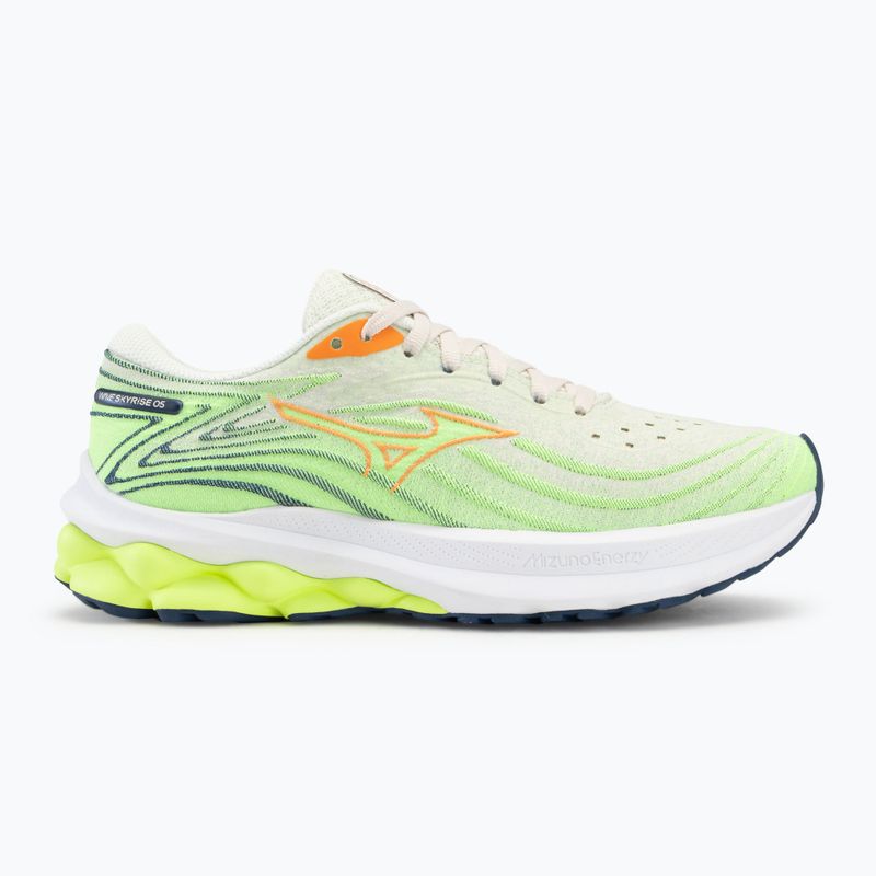 Γυναικεία παπούτσια για τρέξιμο Mizuno Wave Skyrise 5 pristine/vibrant orange/mizuno neo lime 2