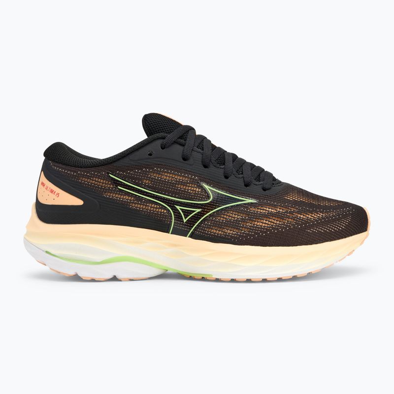 Γυναικεία παπούτσια για τρέξιμο Mizuno Wave Ultima 15 black/mizuno neo lime/apricot ice 2