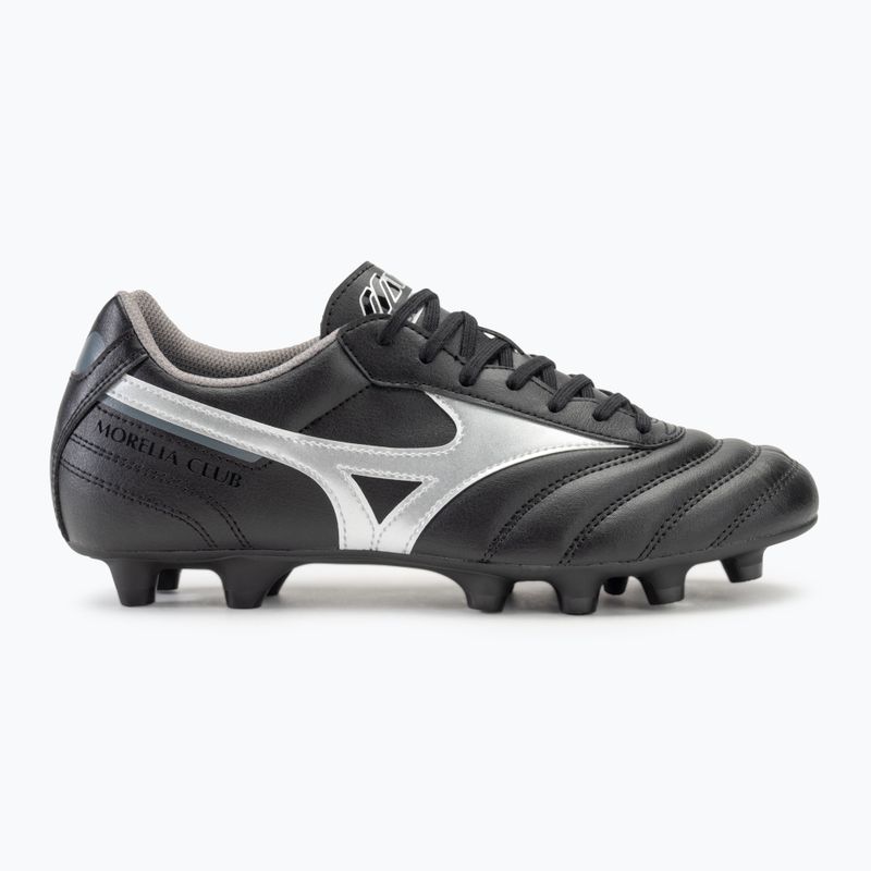 Ανδρικά παπούτσια ποδοσφαίρου Mizuno Morelia II Club FG black/galaxy silver/dark shadow 2