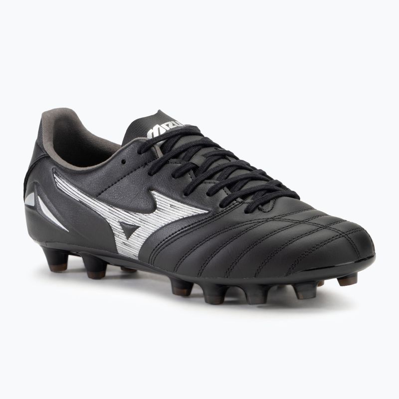 Ανδρικά παπούτσια ποδοσφαίρου Mizuno Morelia Neo IV Pro FG black/galaxy silver