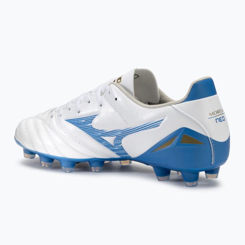 Ανδρικά παπούτσια ποδοσφαίρου Mizuno Morelia Neo IV Pro FG laser blue/white 3