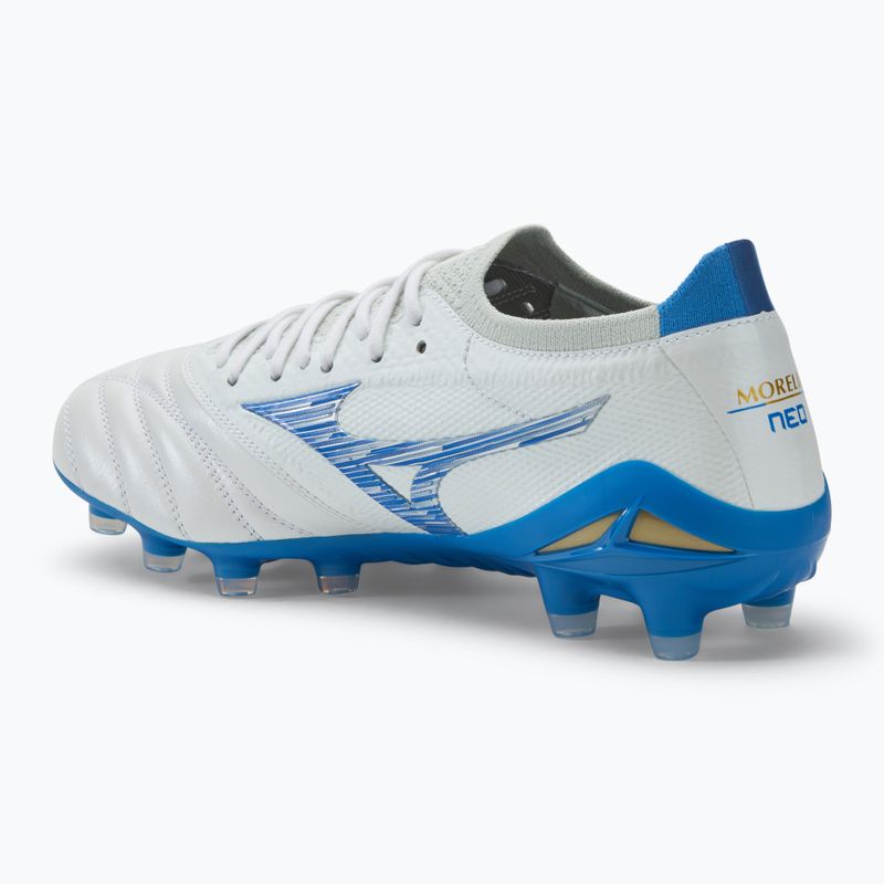 Ανδρικά παπούτσια ποδοσφαίρου Mizuno Morelia Neo IV β Japan FG laser blue/white 3