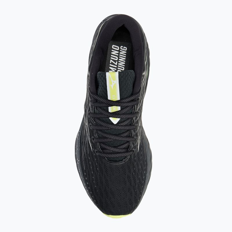 Ανδρικά παπούτσια για τρέξιμο Mizuno Wave Inspire 20 black/silver/sunny lime 5