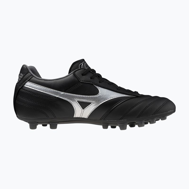 Ανδρικά παπούτσια ποδοσφαίρου Mizuno Morelia II Pro AG black/galaxy silver/dark shadow 9