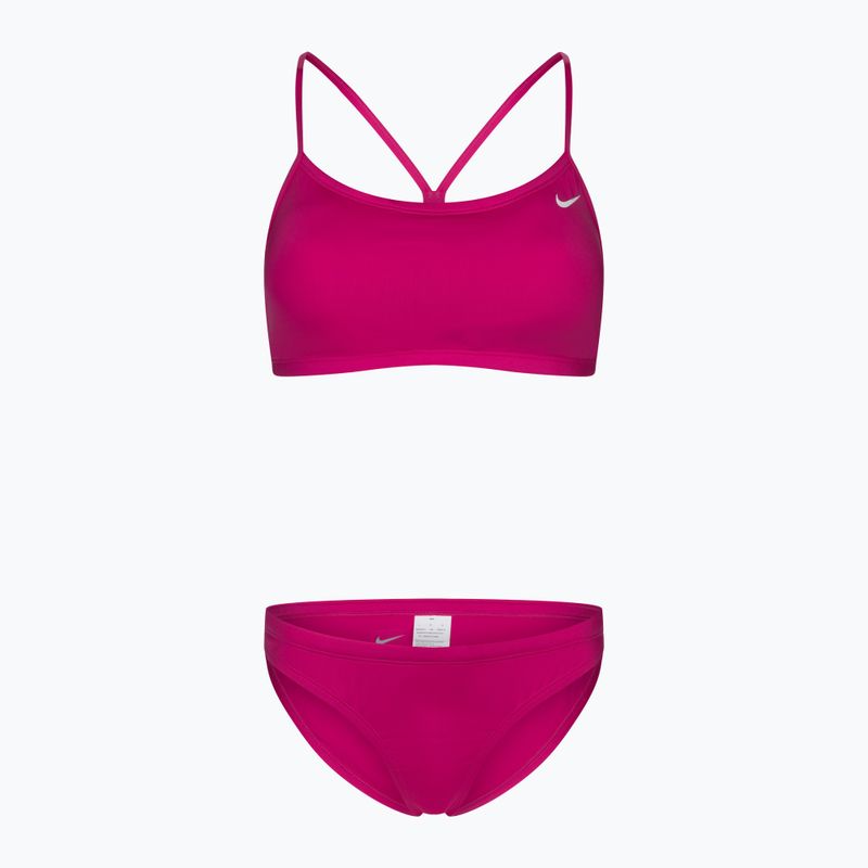 Γυναικείο διμερές μαγιό Nike Essential Sports Bikini ροζ NESSA211