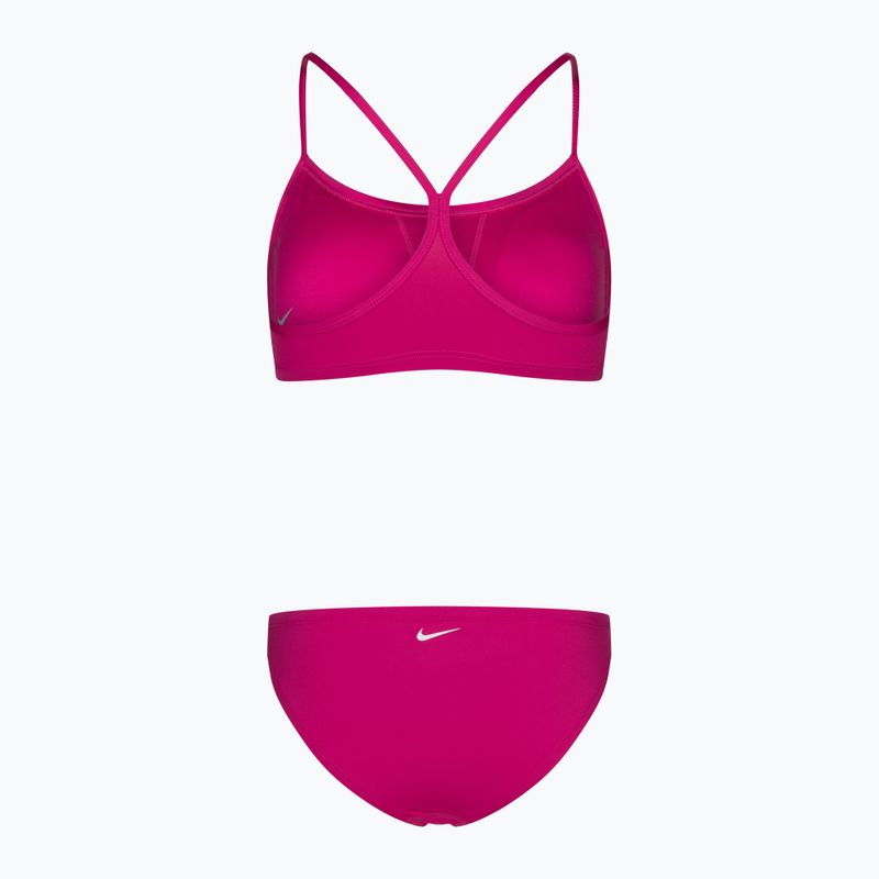 Γυναικείο διμερές μαγιό Nike Essential Sports Bikini ροζ NESSA211 2