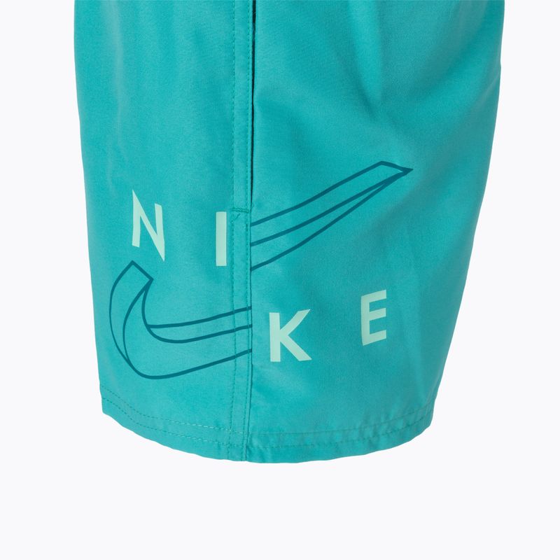 Nike Split Logo 4" Volley πράσινο παιδικό μαγιό NESSC786-339 3