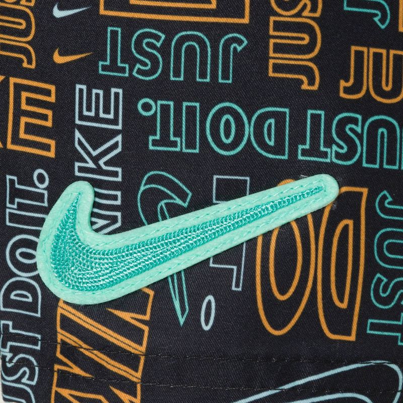 Nike Logo Mashup 8" Volley παιδικό μαγιό μαύρο NESSC791-001 3