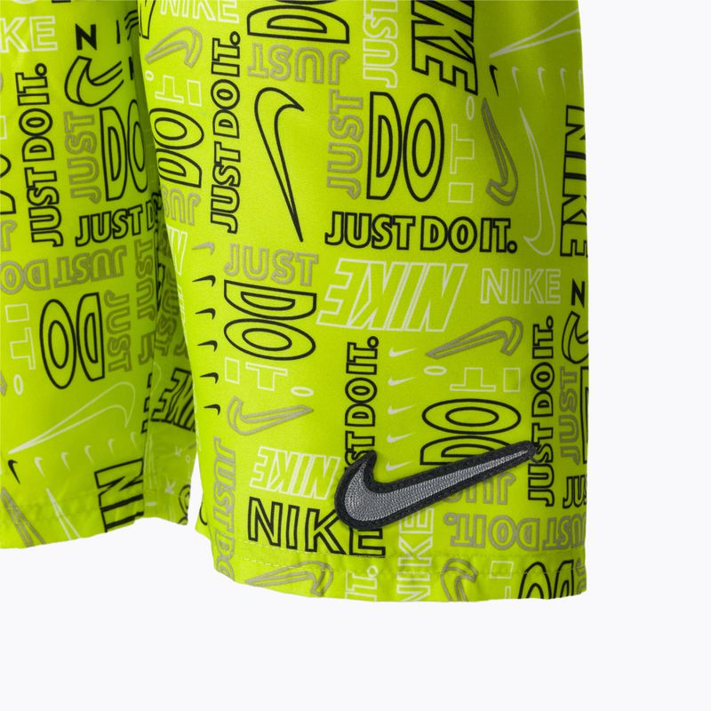 Nike Logo Mashup 8" Volley πράσινο παιδικό μαγιό NESSC791-312 3