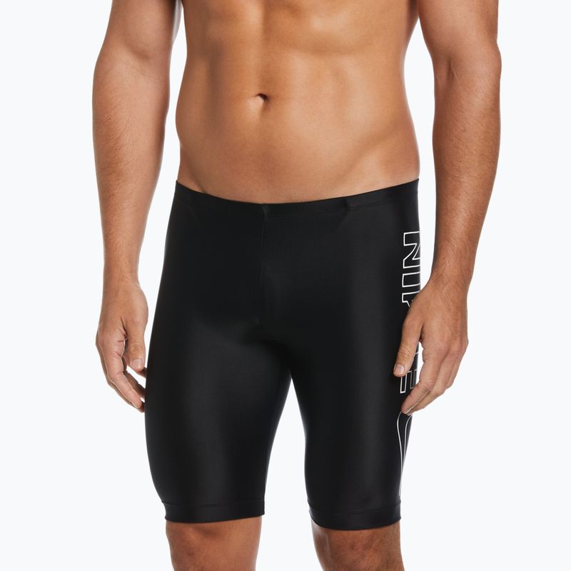 Ανδρικό Nike Multi Logo Swim Jammer Jet Black NESSC588 5