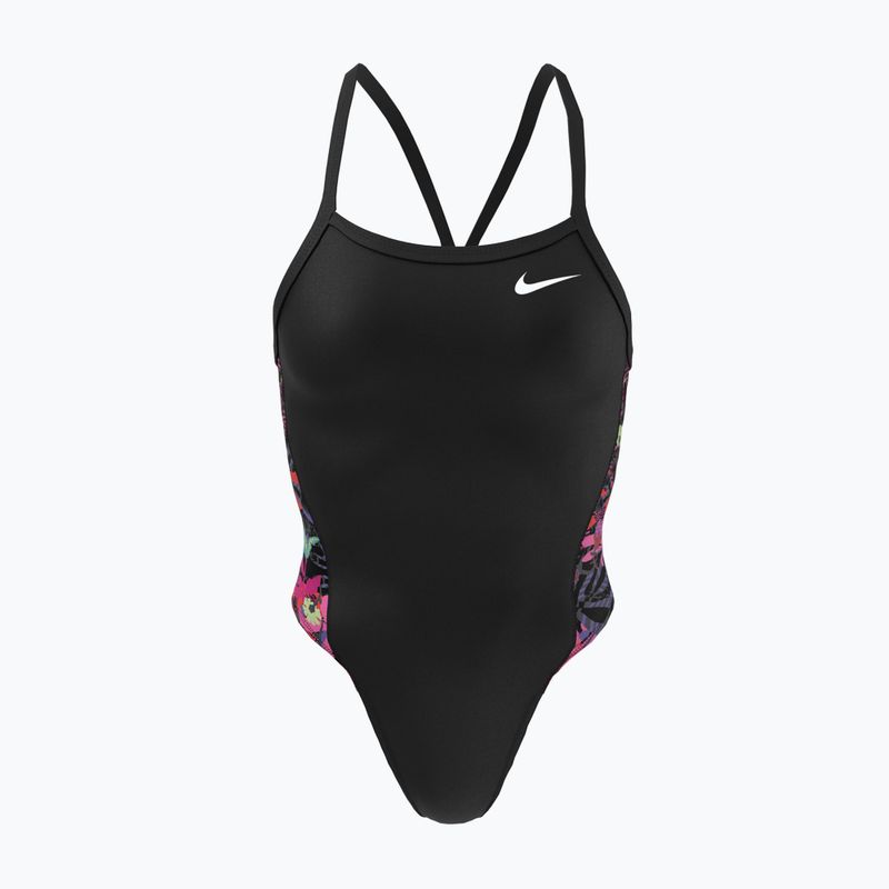 Γυναικείο μαγιό ολόσωμο Nike Multiple Print Racerback Splice One μαύρο NESSC051-001 5