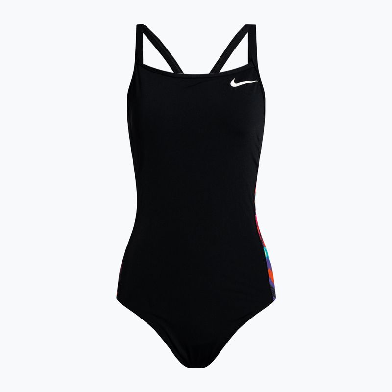 Γυναικείο μαγιό ολόσωμο Nike Multiple Print Racerback Splice One μαύρο NESSC051-001