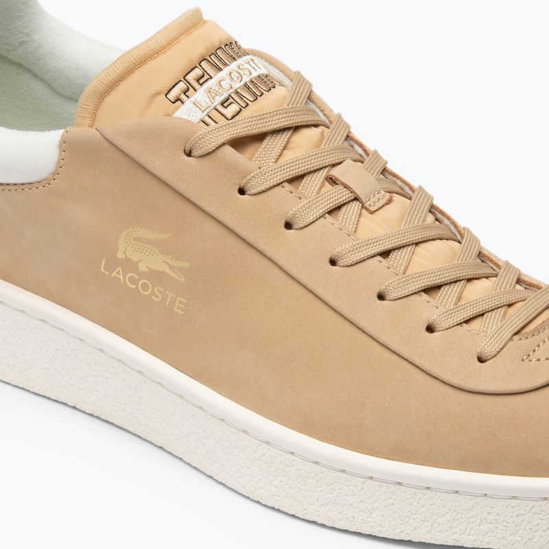 Lacoste ανδρικά παπούτσια 47SMA0040 ανοιχτό καφέ/άσπρο 14