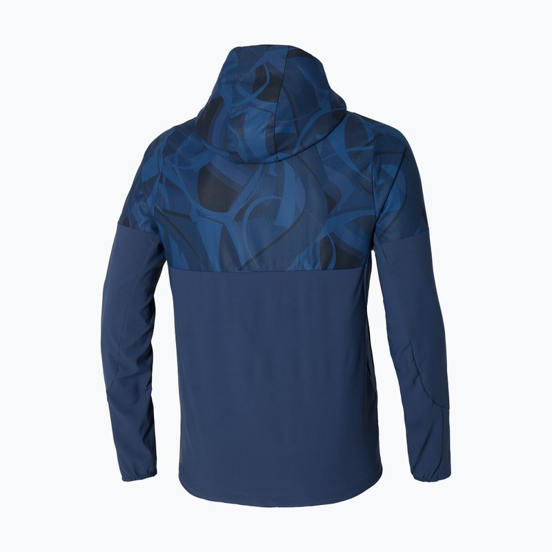 Ανδρικό μπουφάν Mizuno Paris Athlete Hooded pageant blue 2