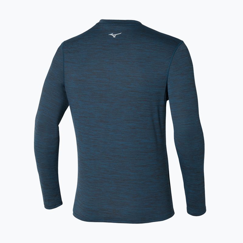 Ανδρικό μακρυμάνικο για τρέξιμο Mizuno Impulse Core Half Zip blue wing teal 2