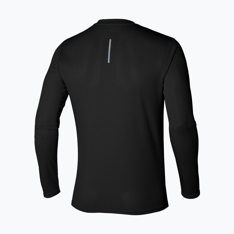 Ανδρικό μακρυμάνικο για τρέξιμο Mizuno Dryaeroflow Half Zip black 2