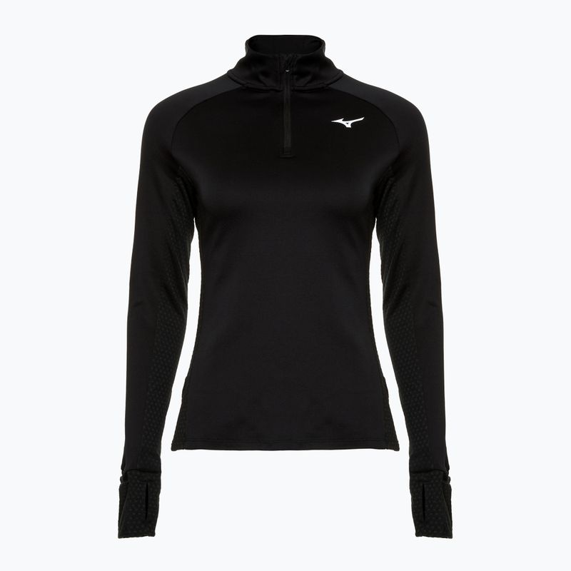 Γυναικείο φούτερ για τρέξιμο Mizuno Warmalite Half Zip μαύρο