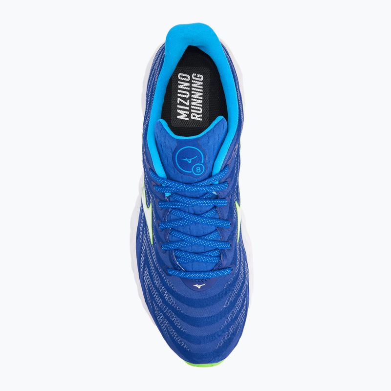 Ανδρικά παπούτσια τρεξίματος Mizuno Wave Sky 8 reflex blue c/white/green geck 5