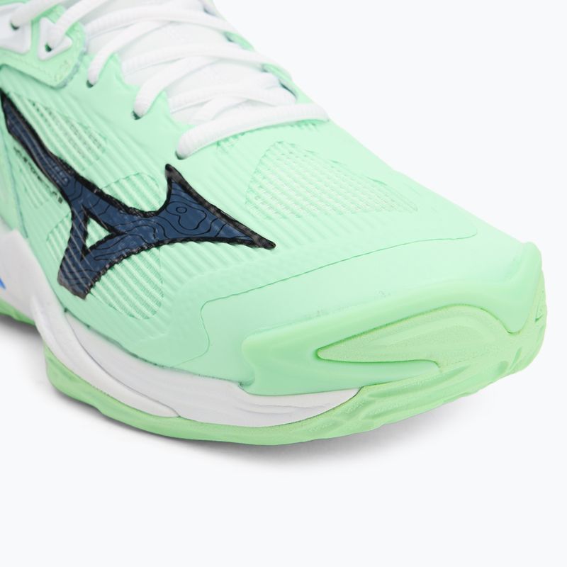 Mizuno Wave Momentum 3 παπούτσια πετοσφαίρισης neo mint/μαύρο/μπλε σύνορα 7