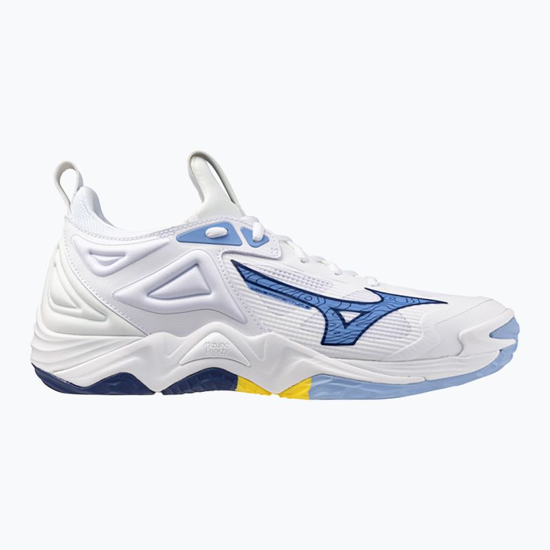 Mizuno Wave Momentum 3 παπούτσια βόλεϊ λευκό/μπλε/μπλε αέρα μπλε 8