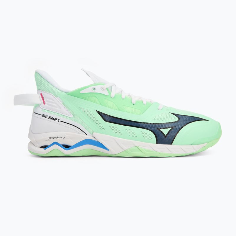 Mizuno Wave Mirage 5 neo mint/μαύρο/μπλε παπούτσια 2