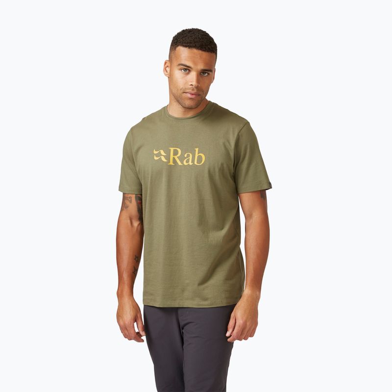 Ανδρική μπλούζα Rab Stance Logo light khaki