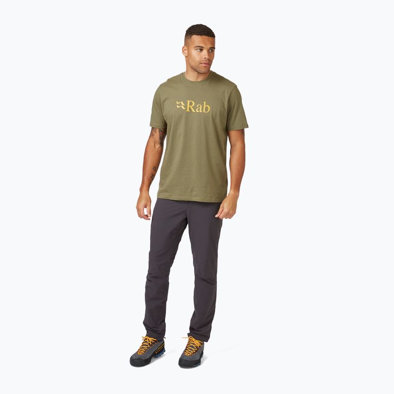 Ανδρική μπλούζα Rab Stance Logo light khaki 2