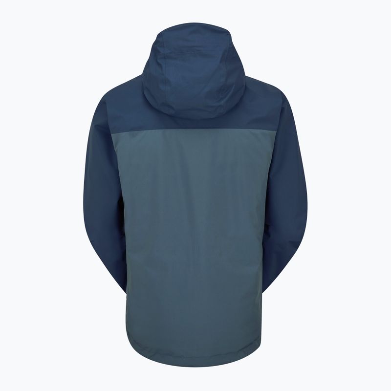 Ανδρικό αδιάβροχο μπουφάν Rab Downpour Eco tempest blue/orion blue 5